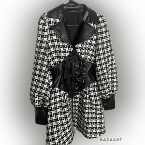 Quilted material dress